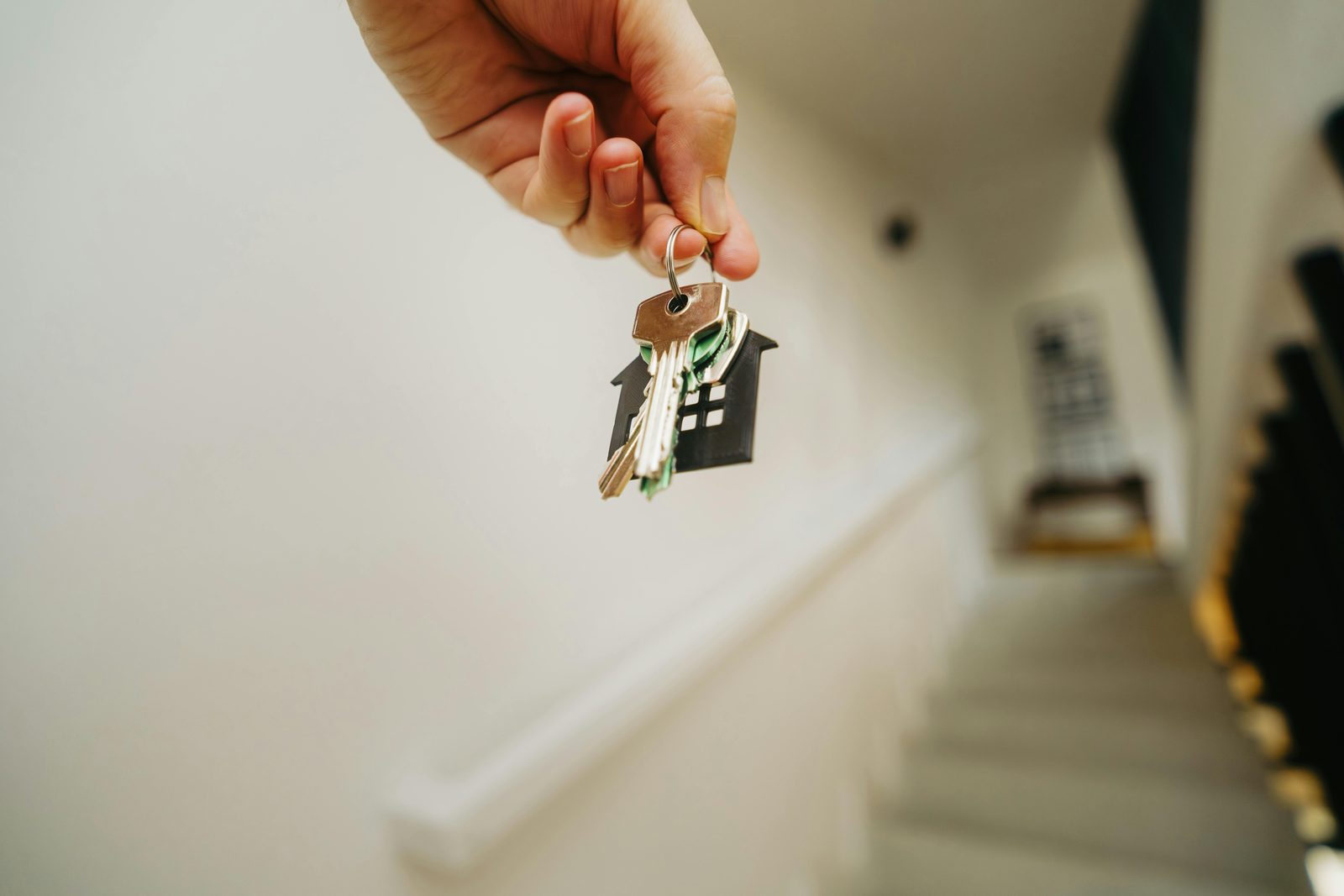 House keys with keychain — most Copenhagen Airbnbs use lockbox or keyless smart-lock systems for self-check-in