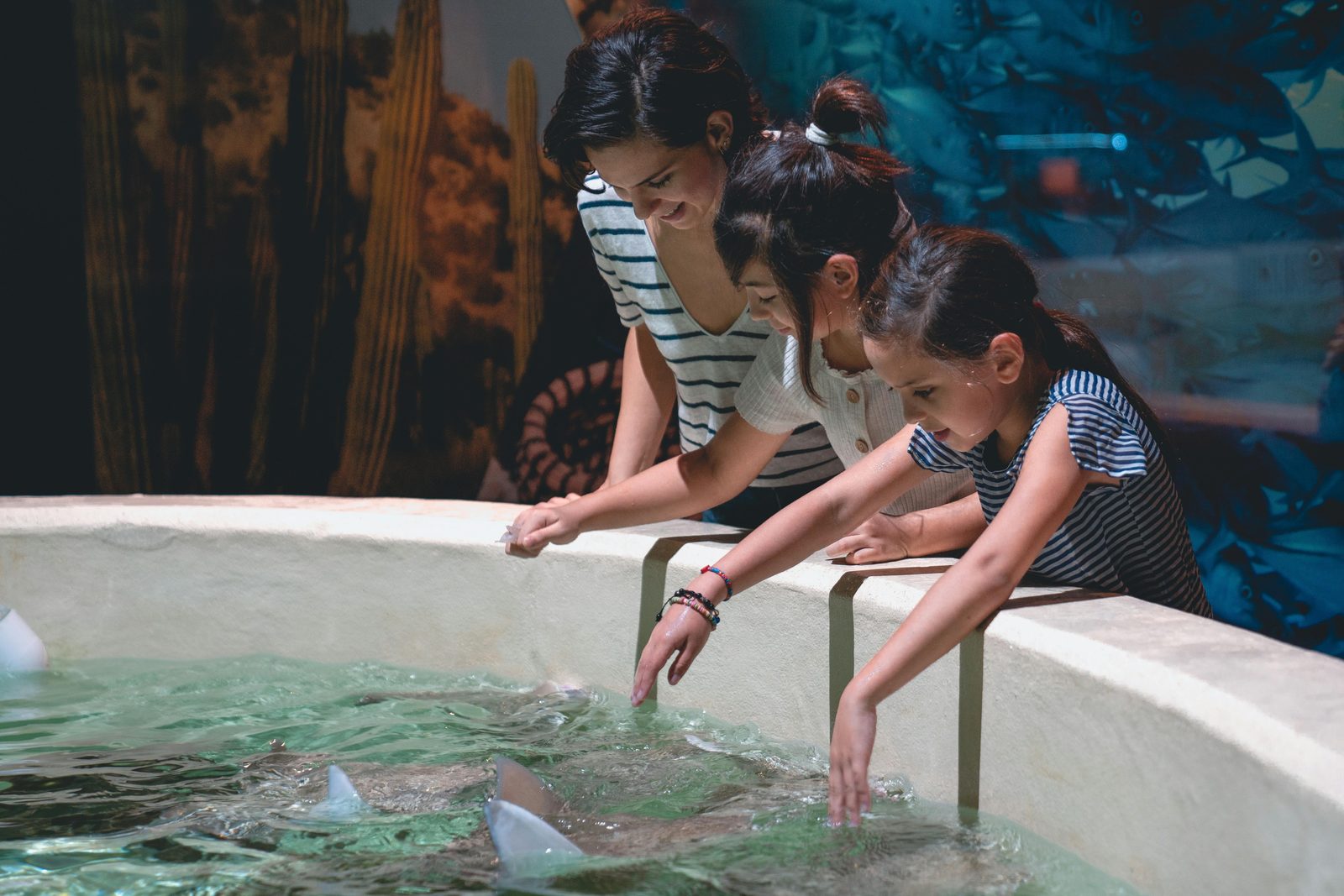 Family with children visiting an aquarium — Copenhagen Card child tickets cover ages 0–11 free with each adult, ages 12–17 at reduced rate