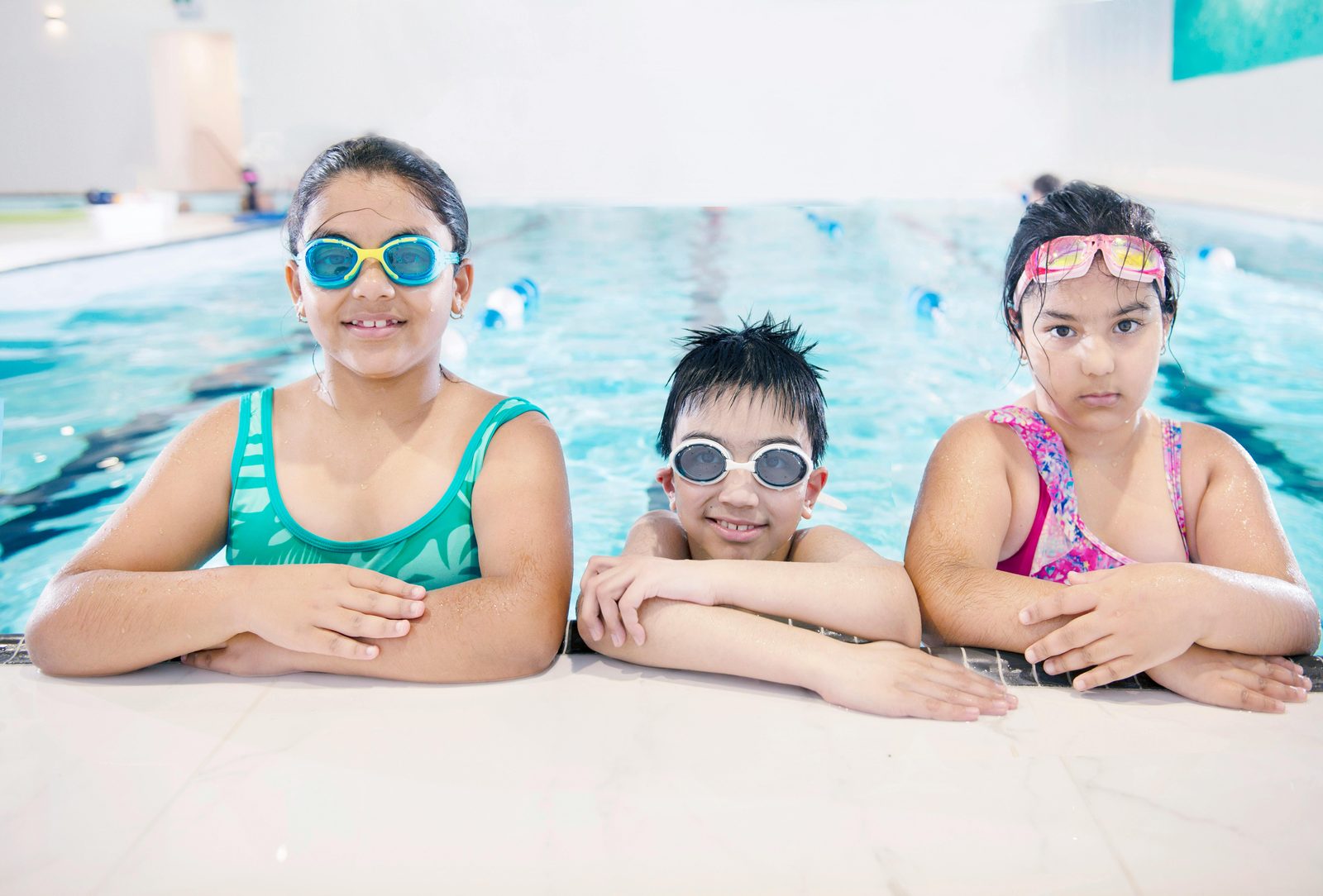 Indoor swimming pool with children — Tivoli Hotel has Copenhagen's biggest indoor hotel pool at 110 m² with shallow children's section