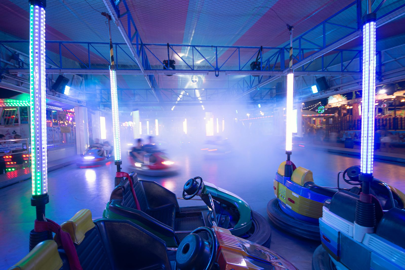 Classic bumper cars at Bakken Copenhagen