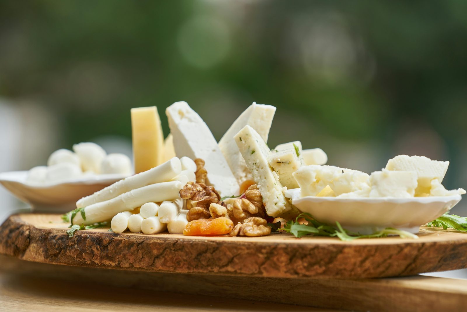 Cheese platter with Danish dairy — gammeldags ost (old-fashioned cheese) is a traditional smørrebrød finale topping