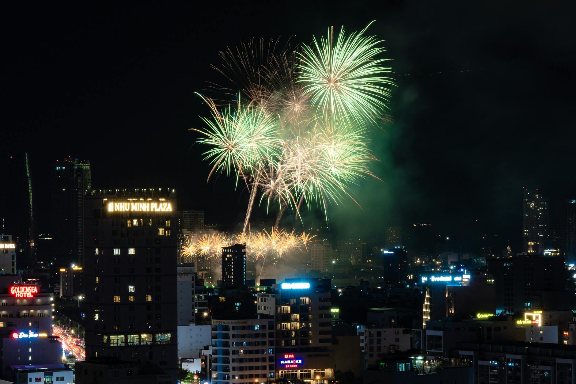 New Year fireworks light up Copenhagen