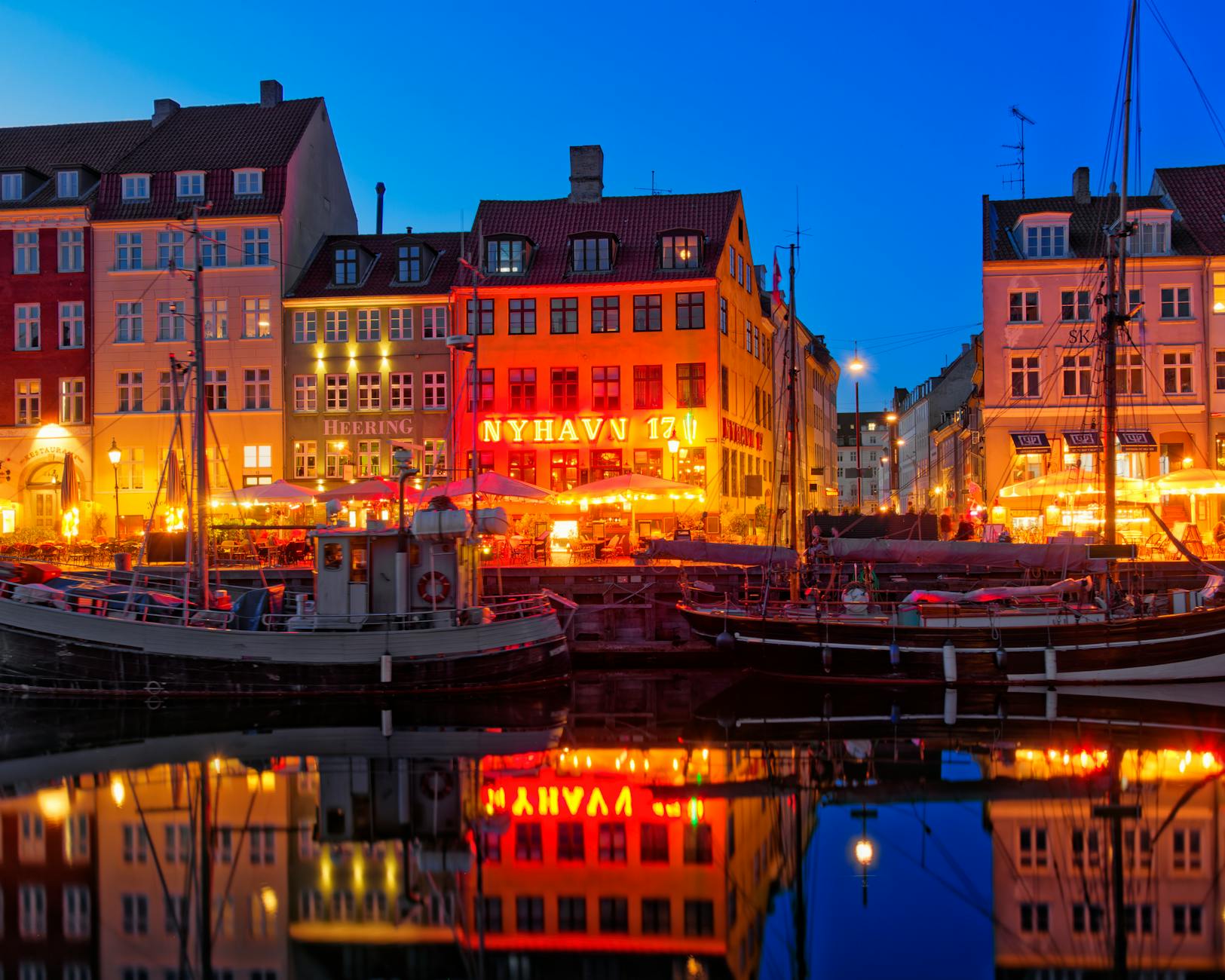 Copenhagen at night — safe and well-lit