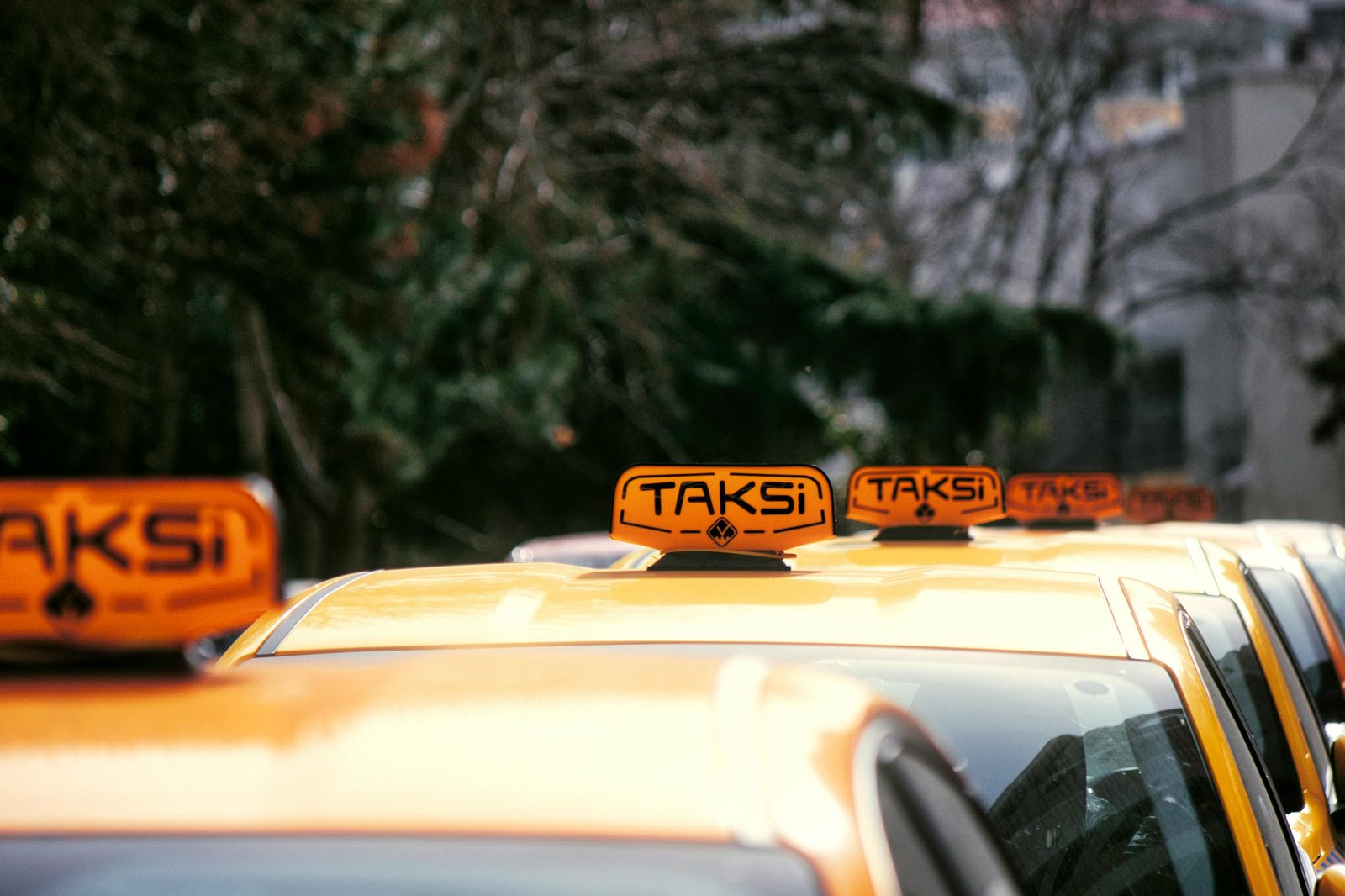 A taxi rank in Copenhagen — ranks sit at Central Station, Nørreport, Kongens Nytorv and the airport