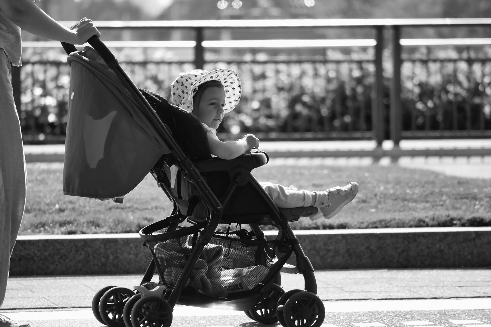 Parent stroller city walking baby — Copenhagen with stroller is exceptionally accessible with universal infrastructure