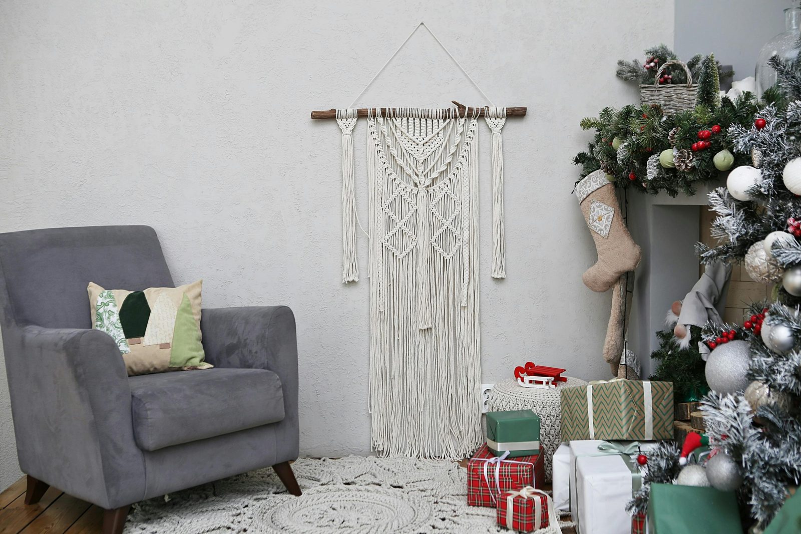 Scandinavian christmas decoration home — Danish Christmas decorations feature straw stars, woven hearts, candles, and traditional ornaments