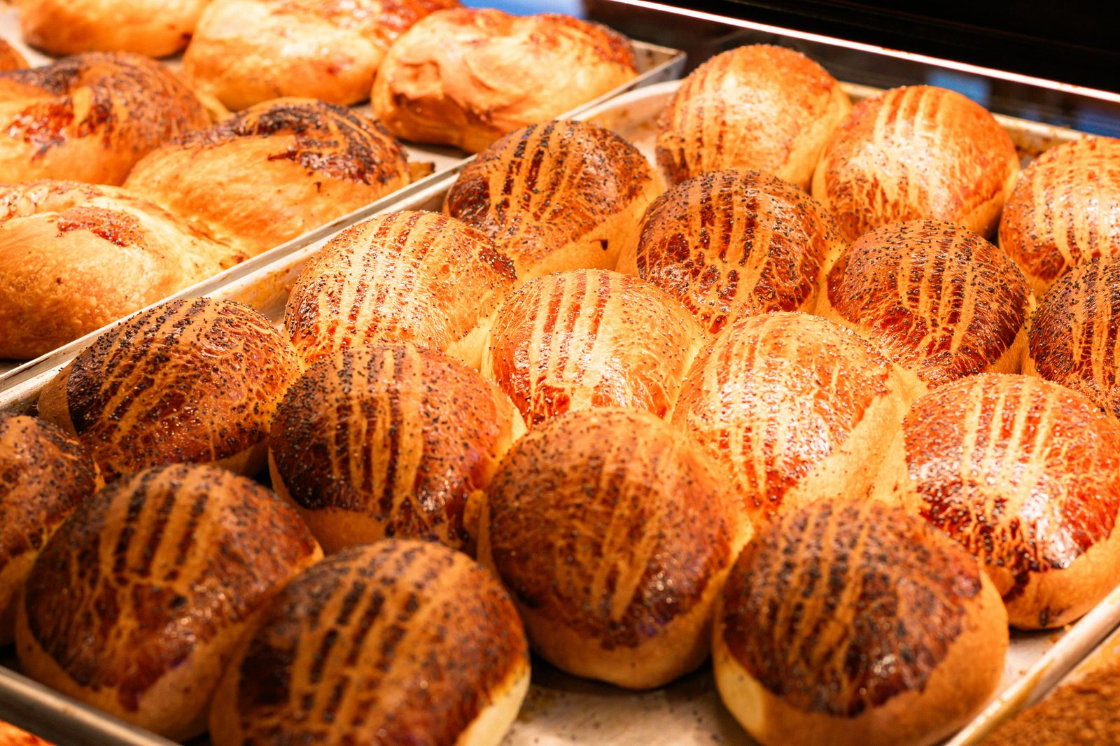 Poppy seed pastry roll — tebirkes is the laminated Danish breakfast pastry topped with poppy seeds
