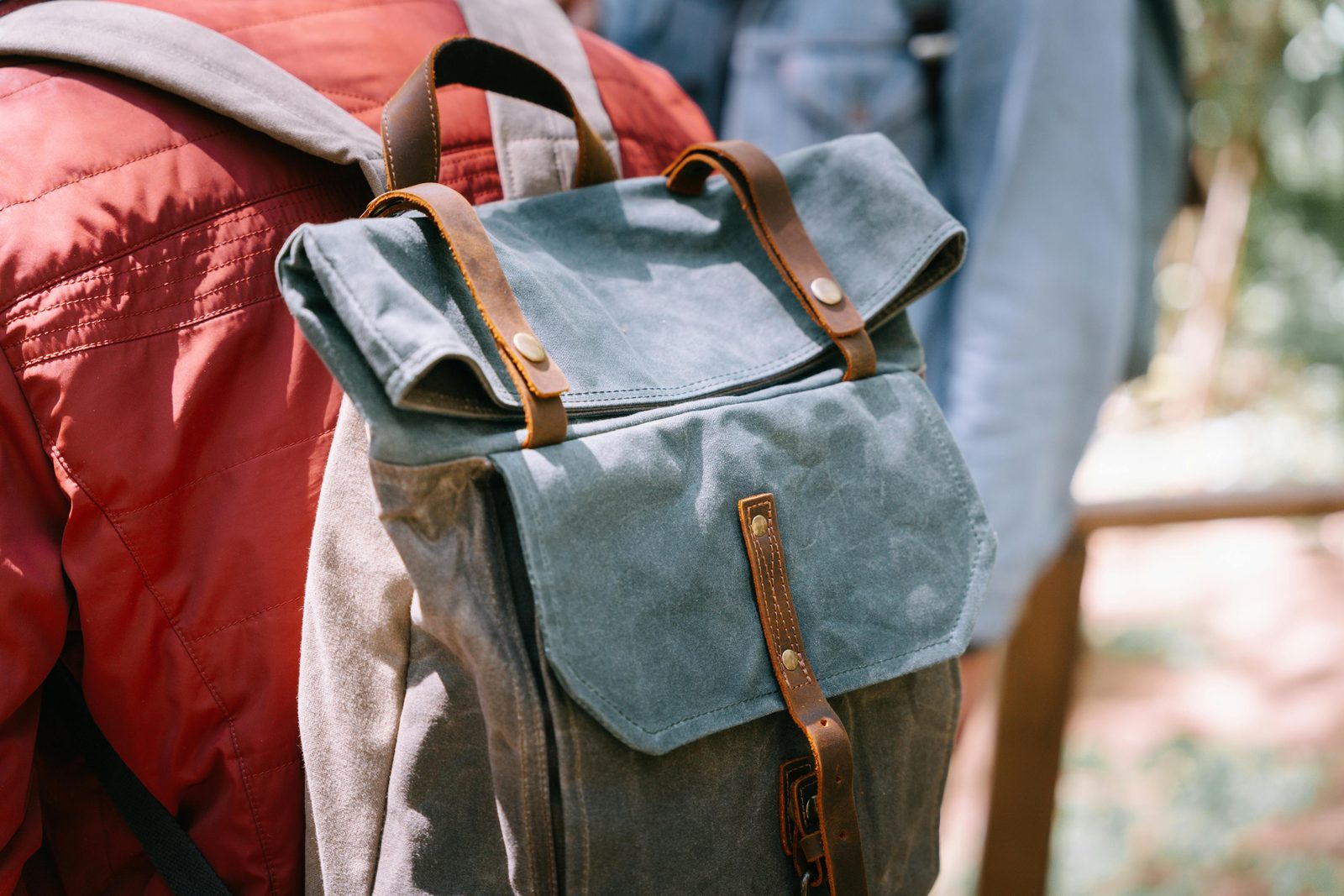 Small daypack backpack city — A small daypack carries umbrella, layer, water bottle, and shopping for Copenhagen days