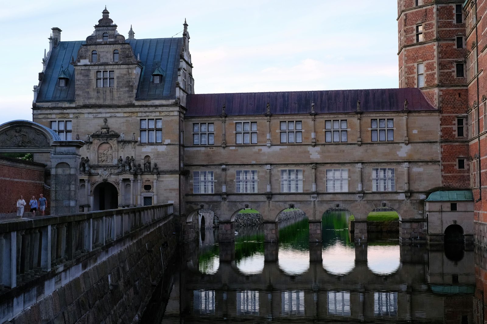 The moated Renaissance Frederiksborg Castle near Copenhagen
