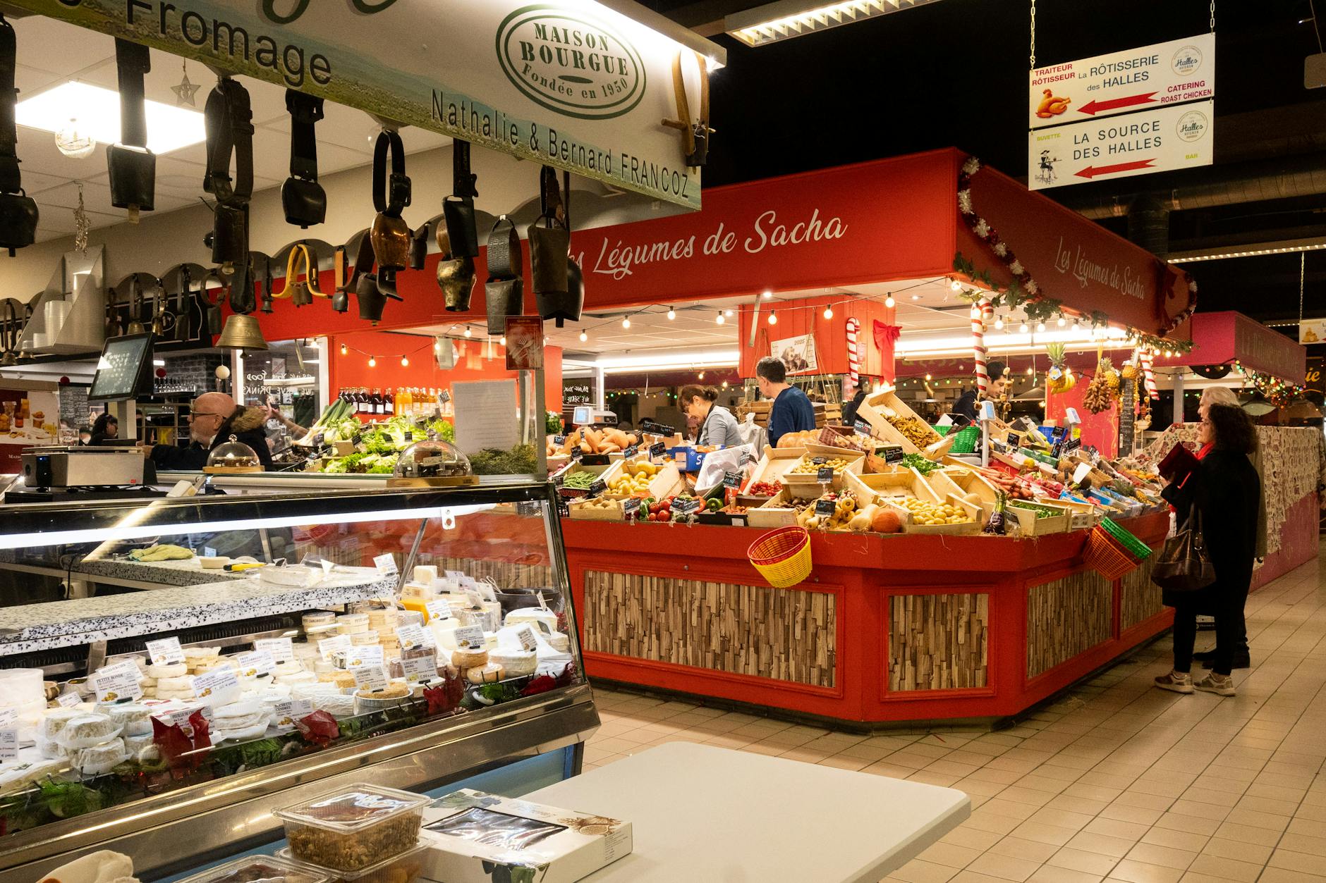 A department store gourmet food hall