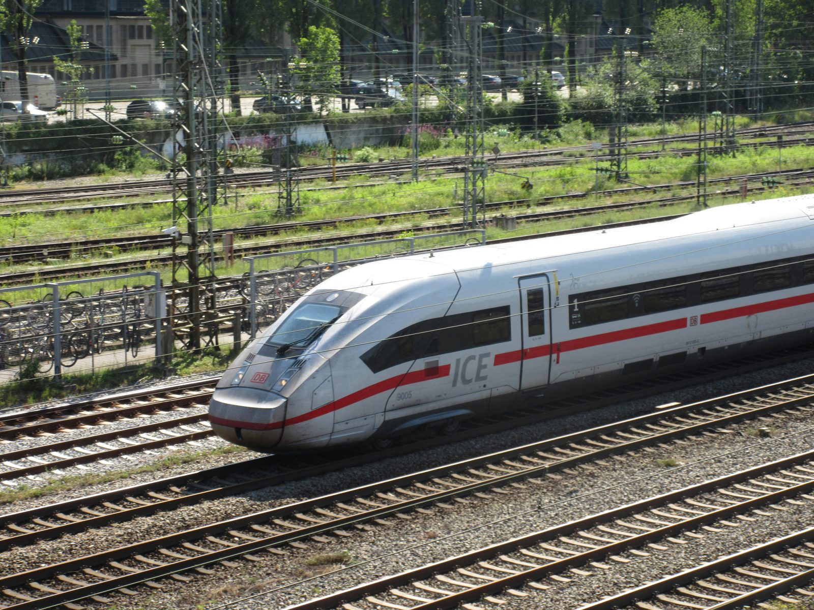 Modern DSB IC4 intercity train — Denmark's national rail, with services to Aarhus, Odense and Aalborg
