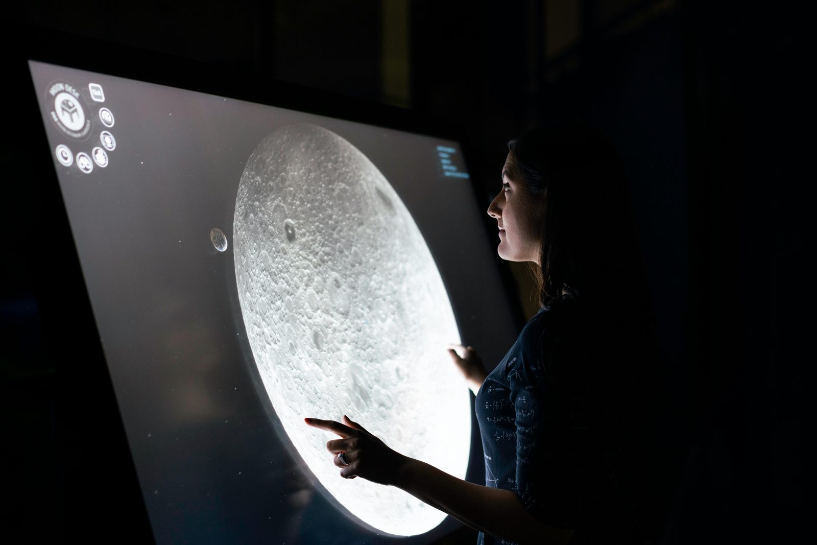 Touchscreen and augmented-reality exhibits in the Digital Future zone at Experimentarium