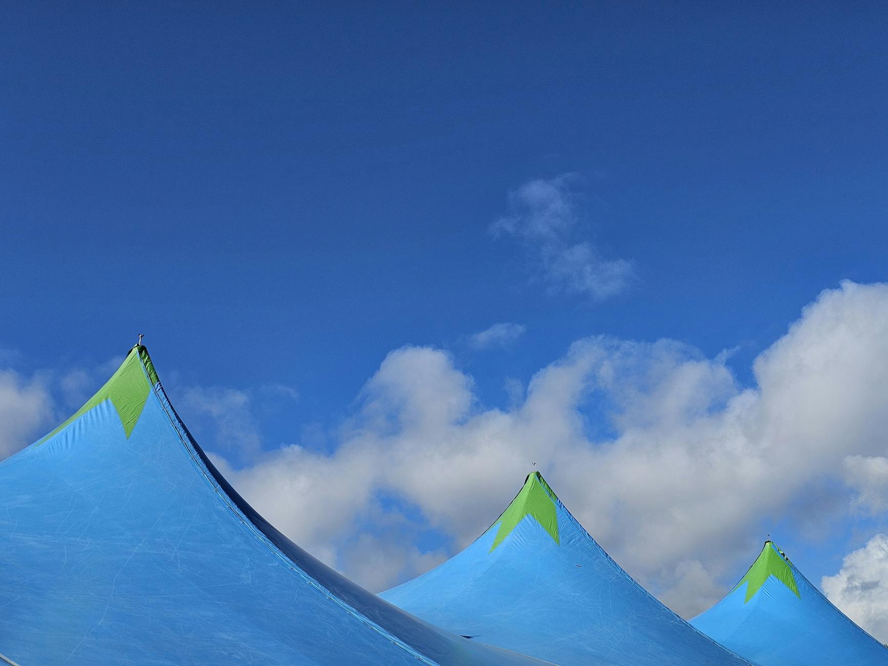 The vast Roskilde Festival campsite