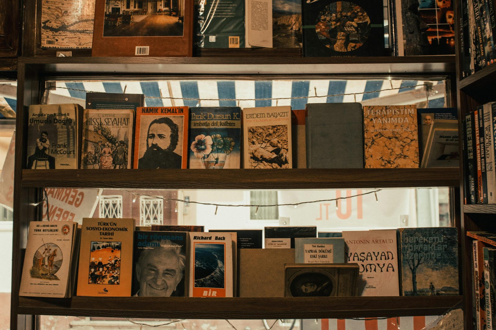 Cozy bookshop warm interior — Copenhagen has multiple hygge-focused bookshops perfect for slow afternoons