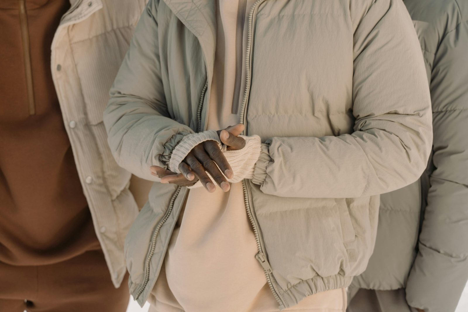 Layered clothing fall winter — Copenhagen layering allows adapting to indoor warmth + outdoor cold throughout day