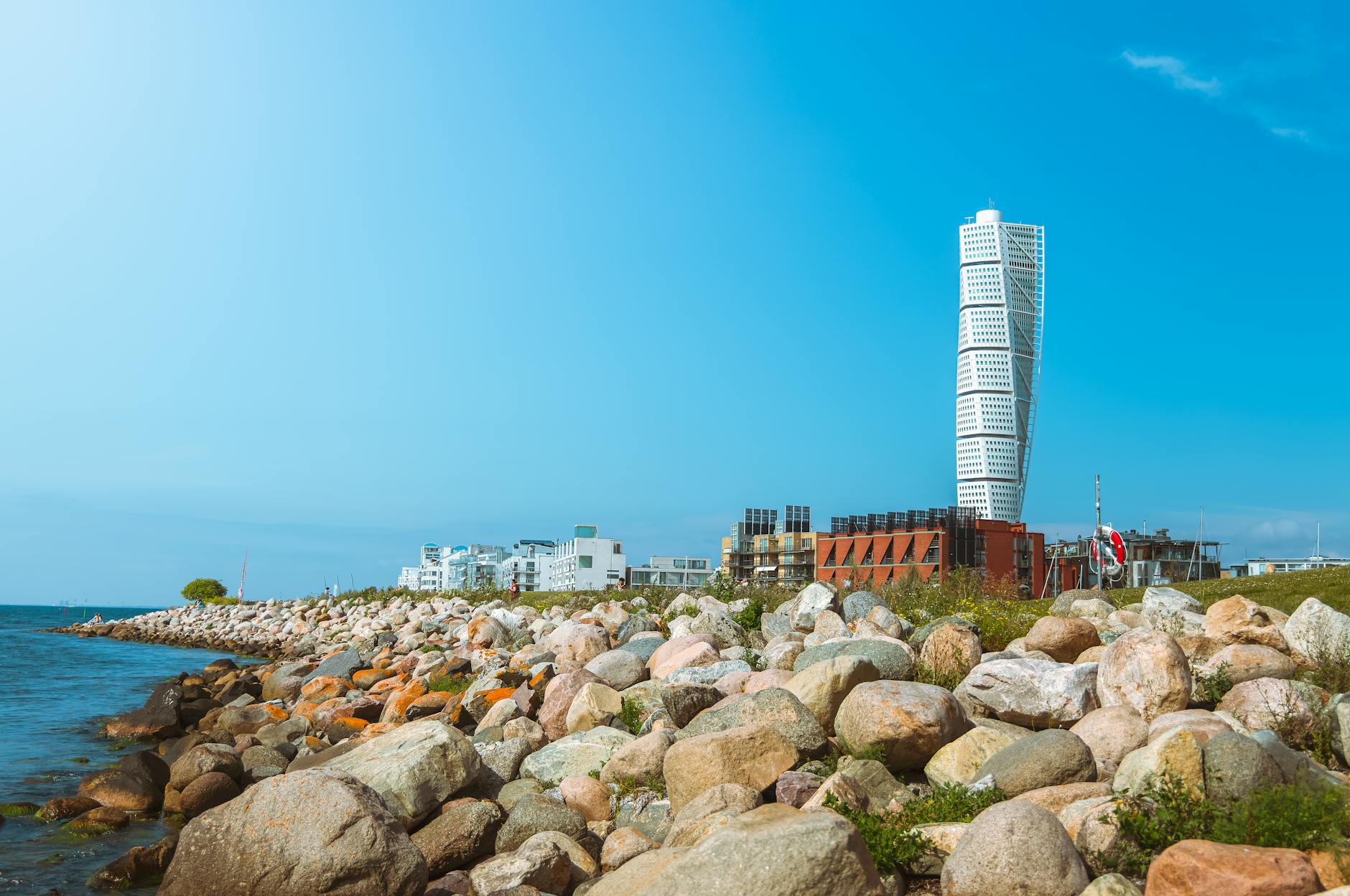Turning Torso tower on a Malmo day trip from Copenhagen