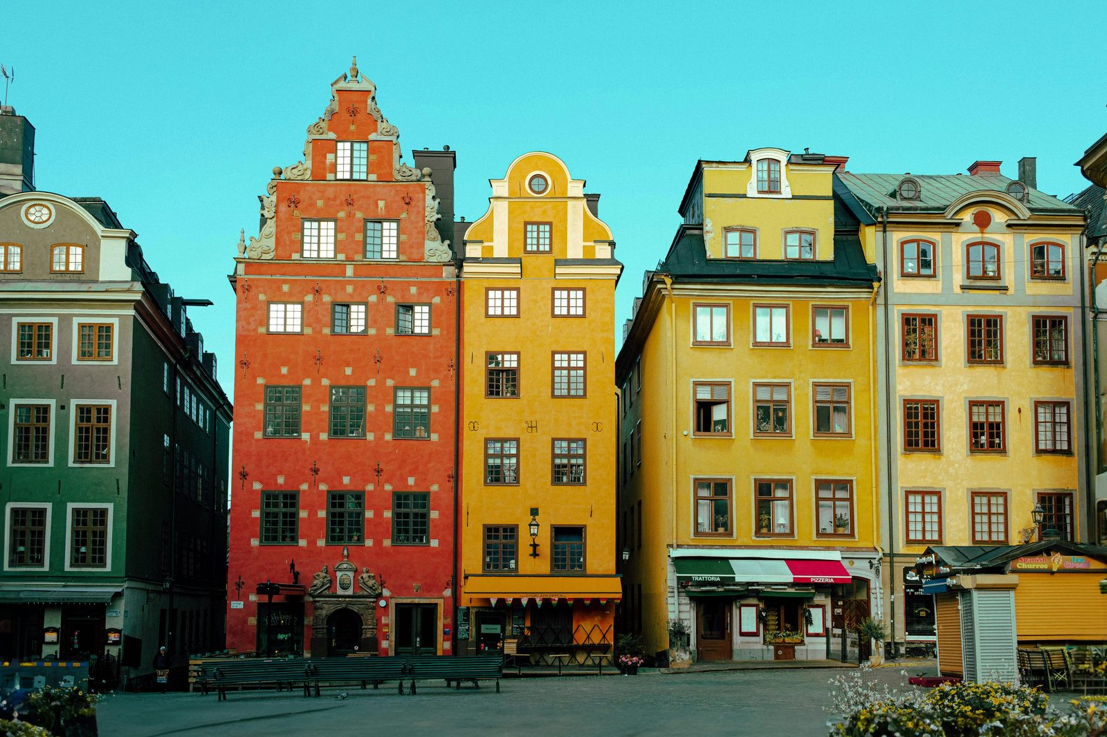 Malmo Stortorget medieval main square — the heart of Malmo's old town with city hall and Renaissance buildings