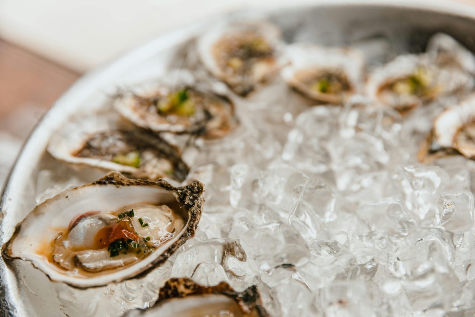 Shellfish oyster plate gourmet — Noma's winter-spring Seafood chapter featured Faroese fish, Greenlandic langoustines, Limfjord oysters, and ant-cured shrimp