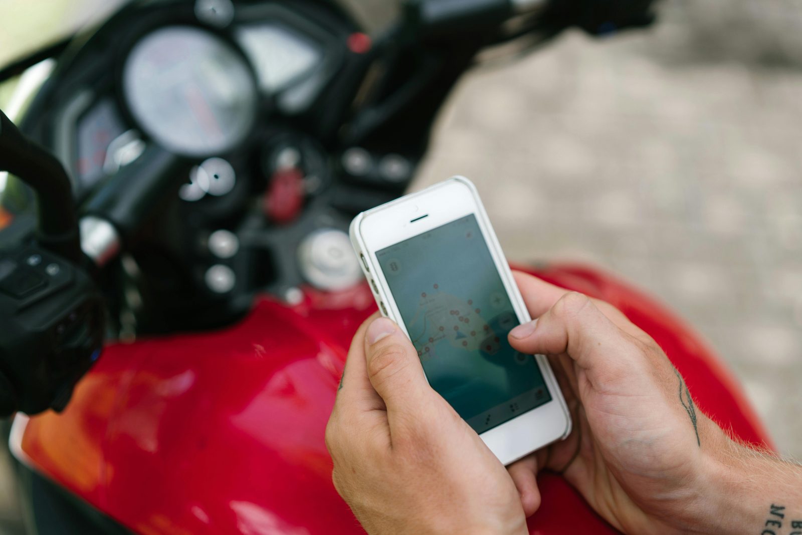 Traveler checking map smartphone — DOT app or Citymapper helps navigate Copenhagen 1 day itinerary efficiently