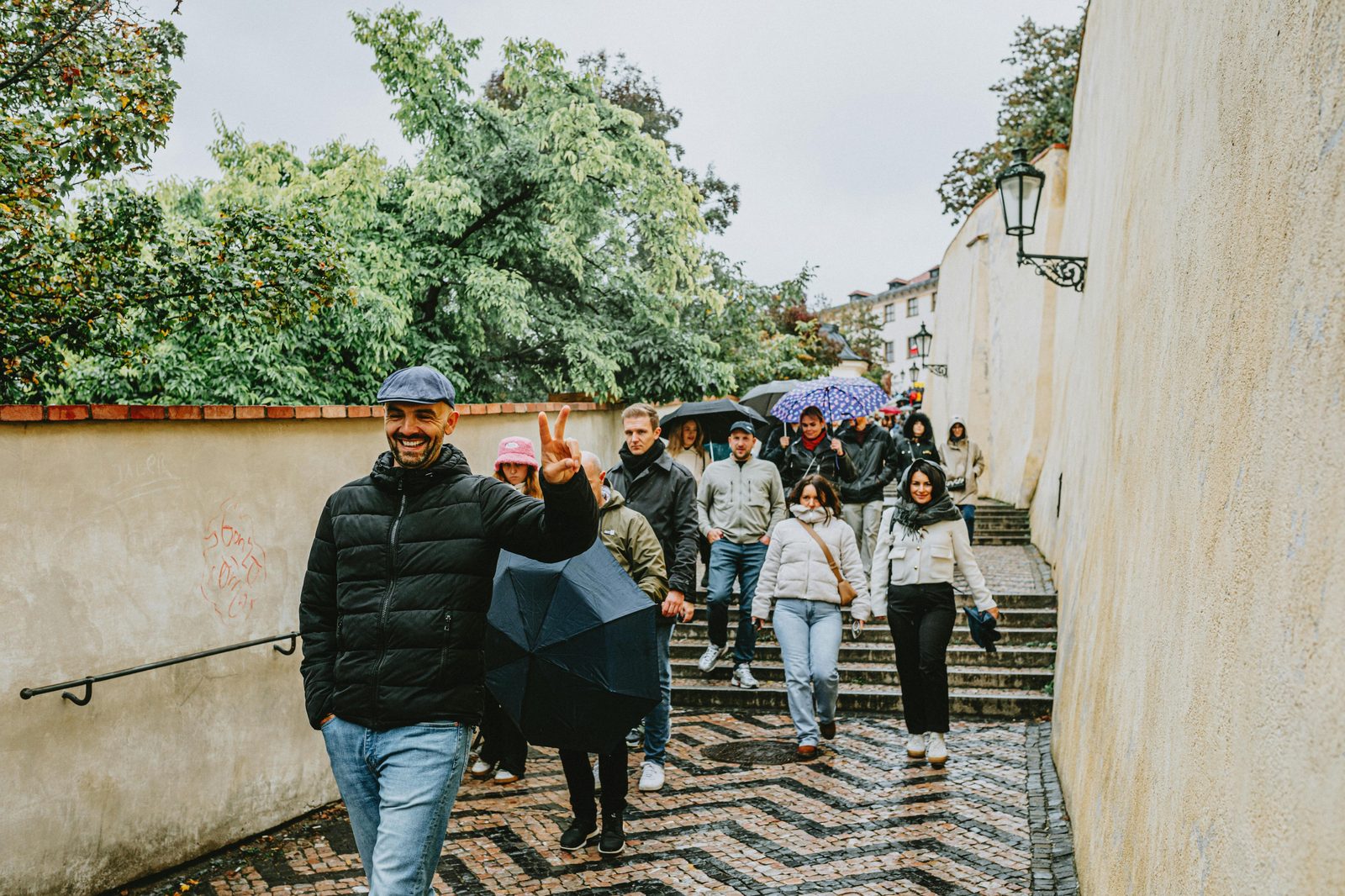 A walking-tour group — the best way to meet people on a Copenhagen solo travel trip