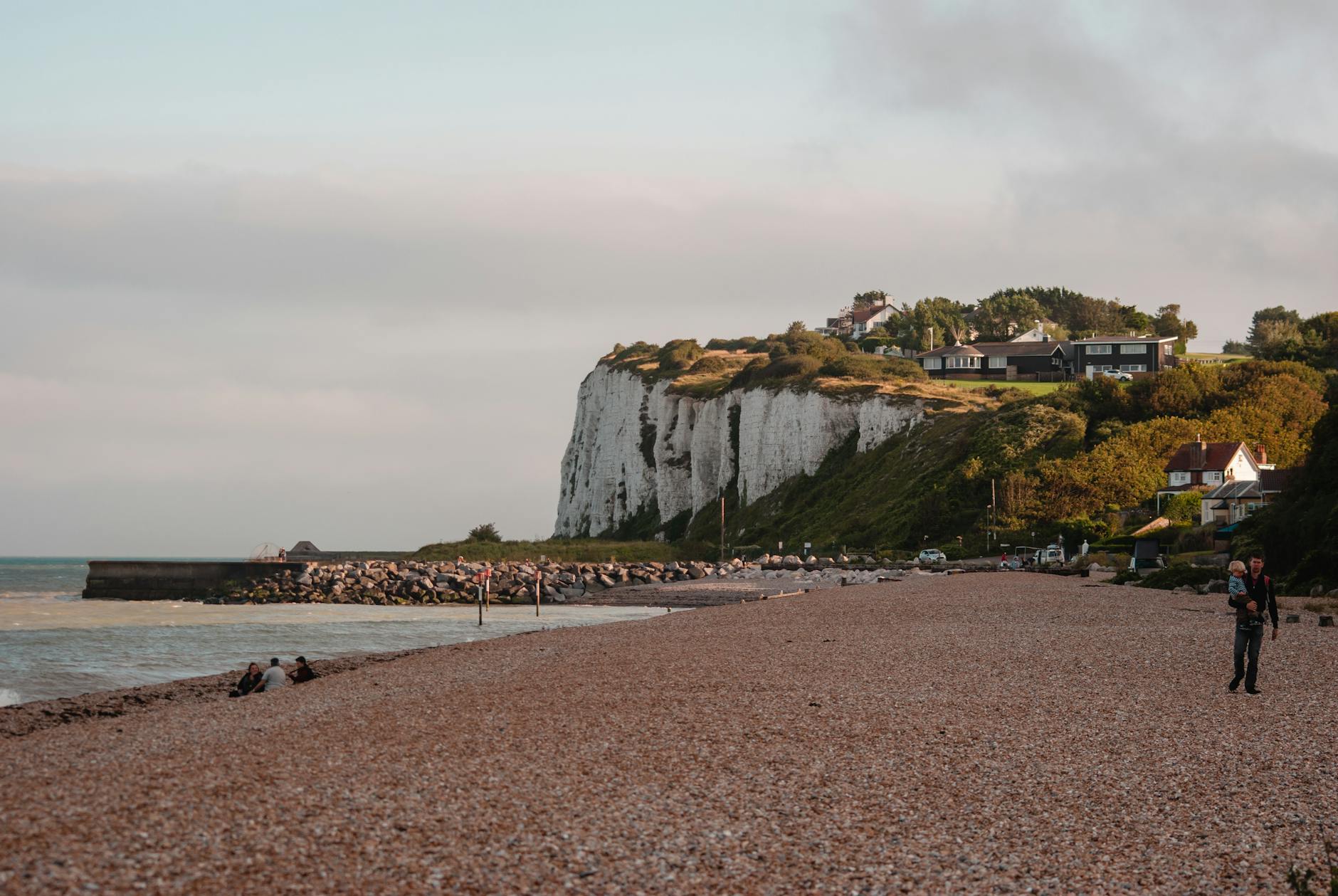 The fossil-rich beach below Stevns Klint