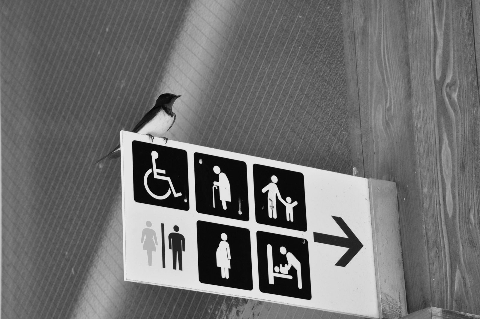A public baby changing facility in Copenhagen