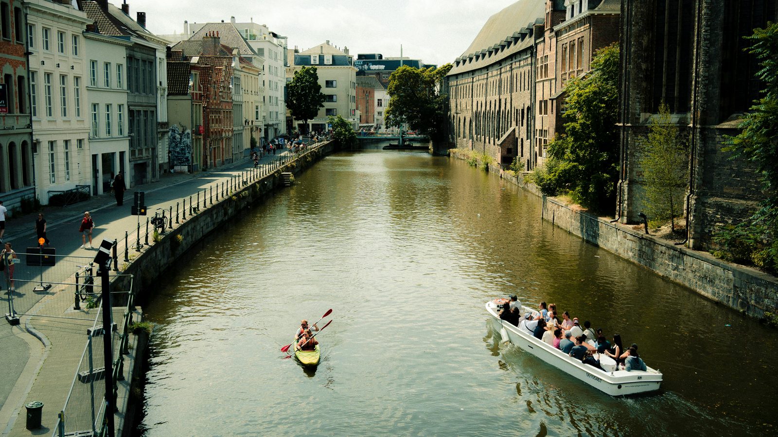 Kayaking urban canal — GoBoat at Islands Brygge offers electric self-sail boat rentals from 449 DKK/hour