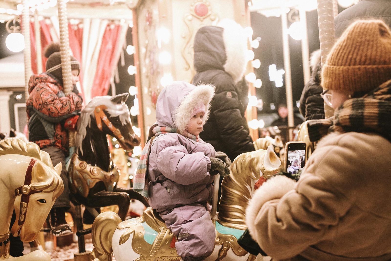 Tivoli Gardens at Christmas with a million lights and Santa visits for kids