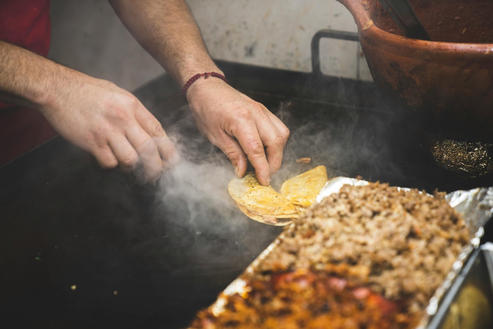 Mexican tacos at street market — Hija de Sanchez (Rosio Sanchez ex-Noma) opened her flagship taqueria at Torvehallerne in 2015