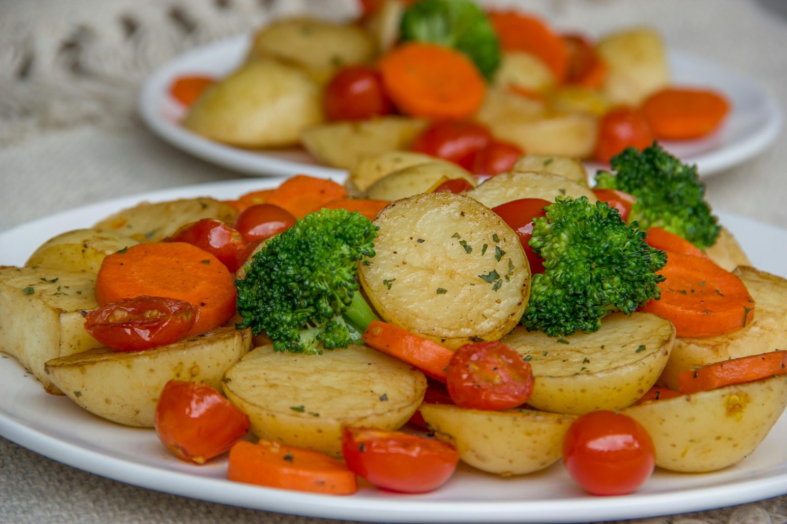 Roasted vegetable platter — Copenhagen vegan tasting menus include Ark's seasonal vegetable-focused approach