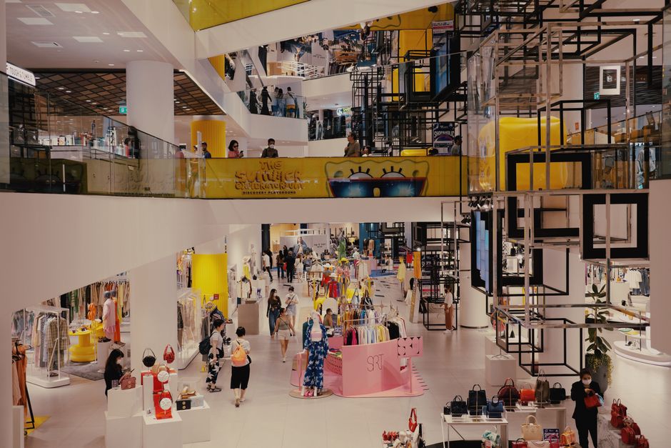 Inside the LEGO flagship store in Copenhagen on Strøget