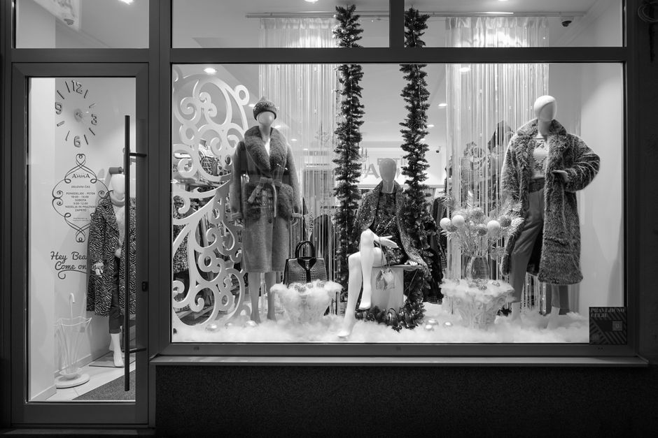 Luxury boutiques at the Kongens Nytorv end of Strøget in Copenhagen